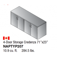 AOSP 4-Door Storage Credenza 71x23